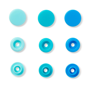 Color Snaps bouton pression bleu, Prym Love, plastique...