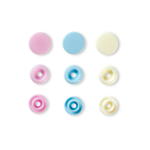 Color Snaps bouton pression rose/bleu clair/perle, Prym...