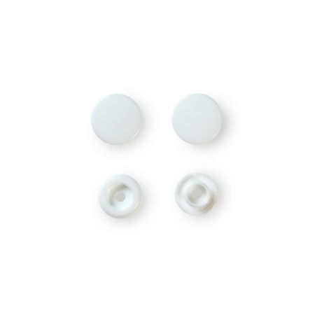 Color Snaps bouton pression blanc, plastique  12,4mm, 30 pièces (393103)