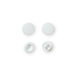 Color Snaps bouton pression blanc, plastique  12,4mm, 30...