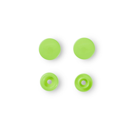 Color Snaps bouton pression vert pomme, Prym Love, plastique 12,4mm, 30 pièces (393144)