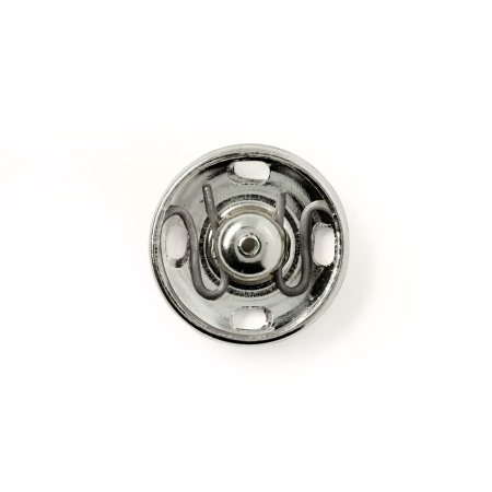 Bouton pression à coudre, 17mm, argenté 4 pièces (341253)