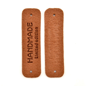 Appliqué étiquette handmade limited Edition Label marron