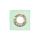 Oeillet simili cuir patch menthe 9mm  - pailleté nickelé
