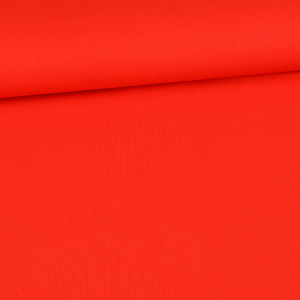 Jersey coton côtelé - uni rouge
