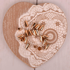 Embout de cordon cône étroit - gold rose - 3mm passage