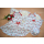 Jersey Fleurs rouge sur rayures - gris clair blanc - Collection exclusive Glitzerpüppi