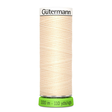 Gütermann fil pour tout coudre rPET Nr. 414 fil à coudre - 100m, Polyester recyclé