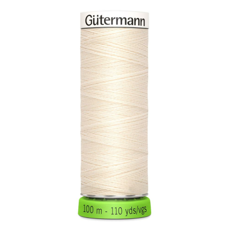 Gütermann fil pour tout coudre rPET Nr. 802 fil à coudre - 100m, Polyester recyclé