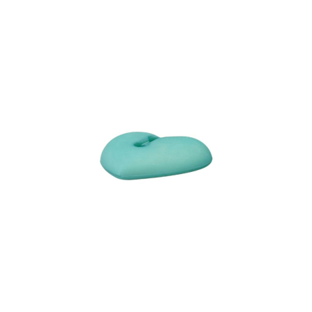 Poly-bouton 2L coeur 12mm h-turquoise