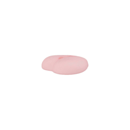 Poly-bouton 2L coeur 12mm rose
