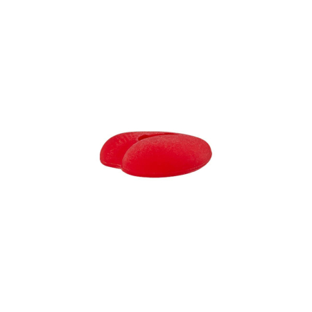 Poly-bouton 2L coeur 12mm rouge