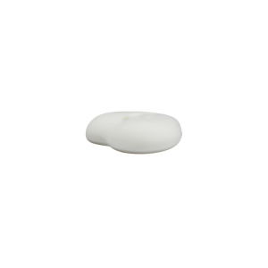 Poly-bouton 2L coeur 15mm blanc