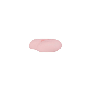 Poly-bouton 2L coeur 15mm rose