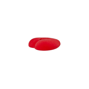 Poly-bouton 2L coeur 15mm rouge