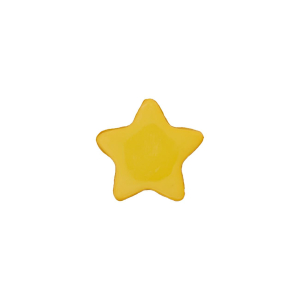 Poly-bouton oeillet étoile 15mm jaune