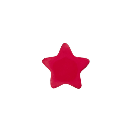 Poly-bouton oeillet étoile 15mm pink