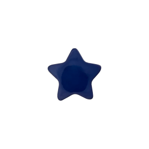 Poly-bouton oeillet étoile 15mm marine