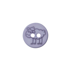 Poly-bouton mouton 2L 15mm lilas parme