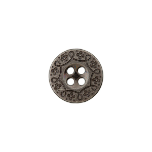 Bouton en métal 4L 11mm argent antique
