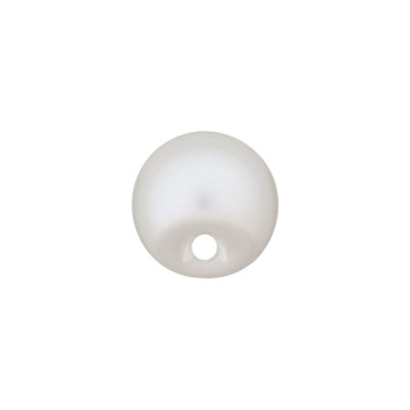 Poly-bouton oeillet perle 10mm blanc