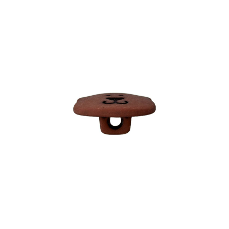 Poly-bouton oeillet ours 15mm d-marron