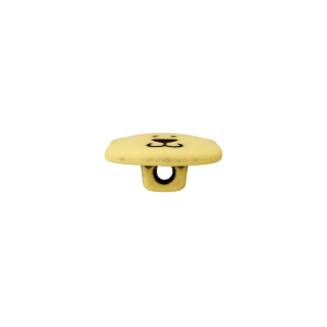 Poly-bouton oeillet ours 15mm jaune