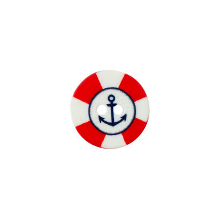 Poly-bouton Maritime 2L 15mm rouge