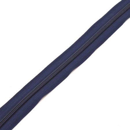Fermeture à glissière sans fin bleu marine (non séparable) avec spirale en plastique 5mm YKK 0050719 Nr. 058