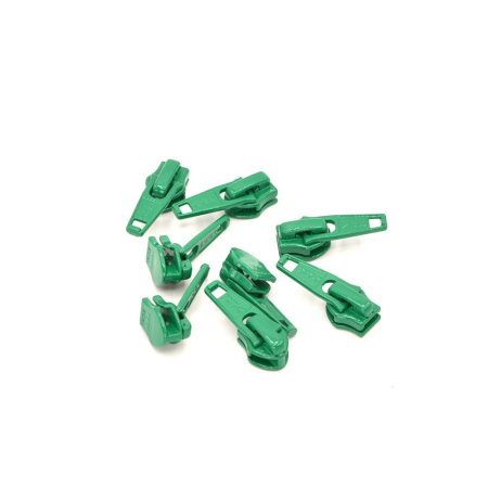 Curseur pour fermeture à glissiere vert feuille 5mm YKK 0050720 Nr. 540