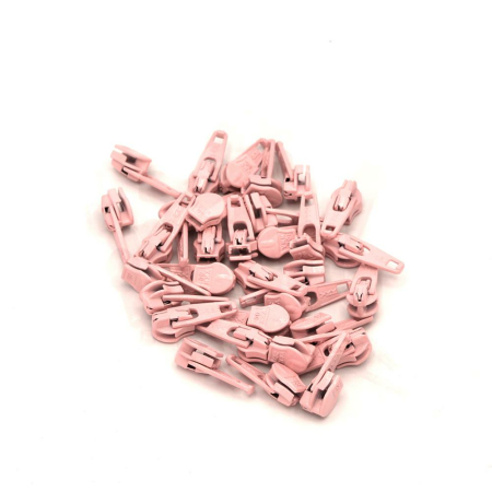 Curseur pour fermeture à glissière rose perle 3mm YKK 0706049 Nr. 811