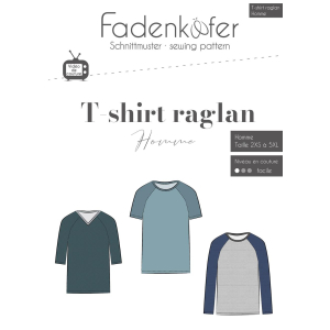 Fadenkäfer patron de couture papier T-shirt raglan homme