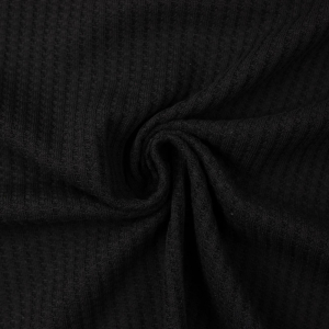Coton tricot gaufré Rocko - Swafing - noir