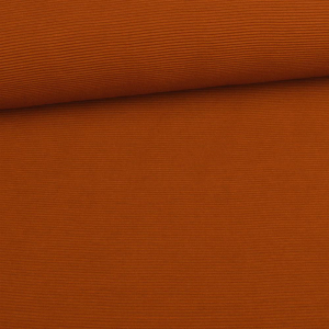Jersey coton Ottoman côtelé - rouille