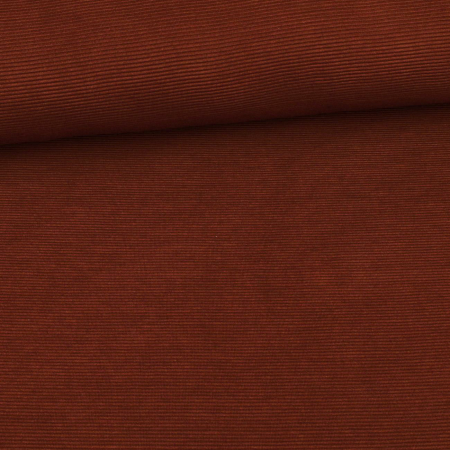 Jersey coton Ottoman côtelé - marron