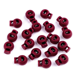 Arrêt cordon rond 15x19mm rouge