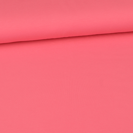 Tissu en jersey de coton biologique Amelie Uni rose