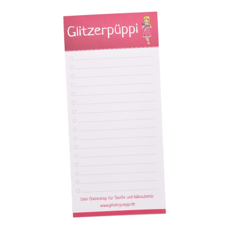 CADEAU OFFERT - Glitzerpüppi Bloc notes