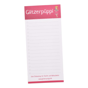 CADEAU OFFERT - Glitzerpüppi Bloc notes