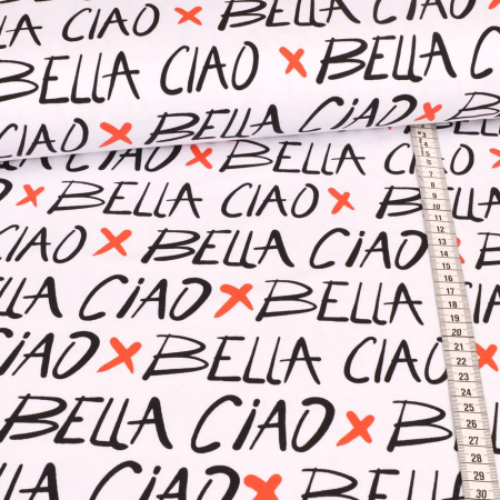 Jersey Bella Ciao blanc - Collection exclusive Glitzerpüppi