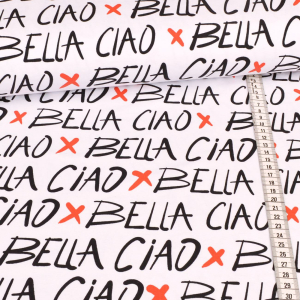 Jersey Bella Ciao blanc - Collection exclusive Glitzerpüppi