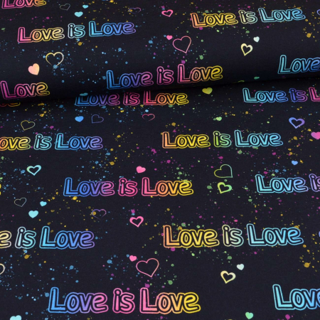 Jersey Love is Love multicolore bleu marine - Collection exclusive Glitzerpüppi