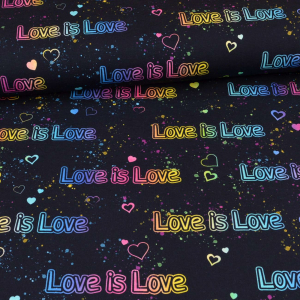 Jersey Love is Love multicolore bleu marine - Collection...