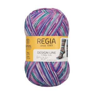REGIA Laine à chaussettes Color Design Line 4 fils, 03653 Star Night 100g