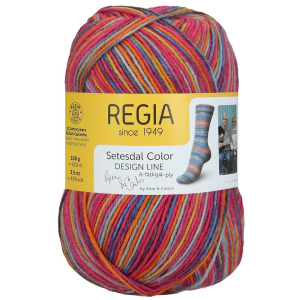 REGIA Laine à chaussettes Color Design Line 4 fils, 03826 Rysstad 100g