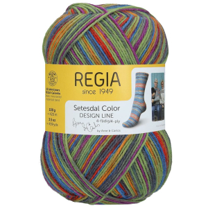 REGIA Laine à chaussettes Color Design Line 4 fils, 03830 Ose 100g