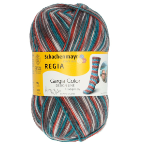 REGIA Laine à chaussettes Color Design Line 4 fils, 03857 Polmak 100g