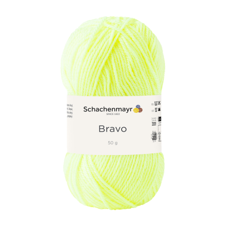 Schachenmayr Bravo, 08232 Neon jaune 50g