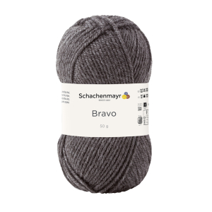 Schachenmayr Bravo, 08319 gris moyen chiné 50g
