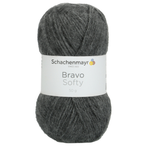 Schachenmayr Bravo Softy, 08319 gris moyen mel 50g